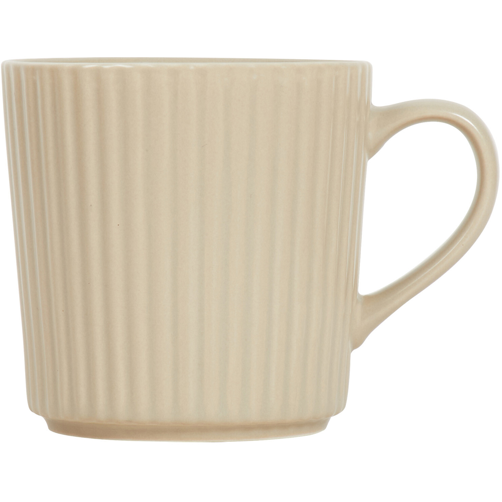 Set of 4 Conical Ribbed Mugs - Mushroom Image 3