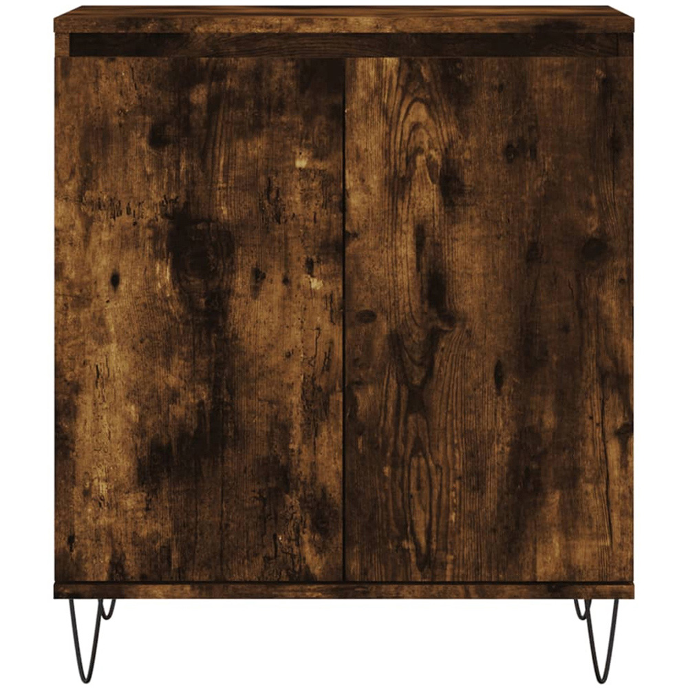vidaXL 2 Door Smoked Oak Sideboard Image 3