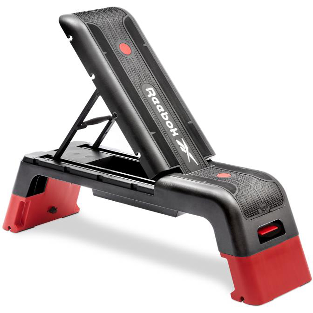 Reebok Red Aerobic Step with Adjustable Weight Bench Image 2