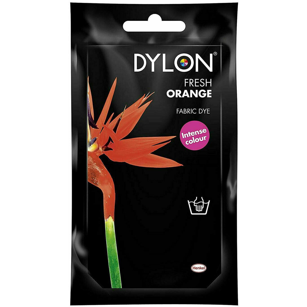 Dylon Fresh Orange Hand Fabric Dye Sachet 50g 4 Pack Image 2