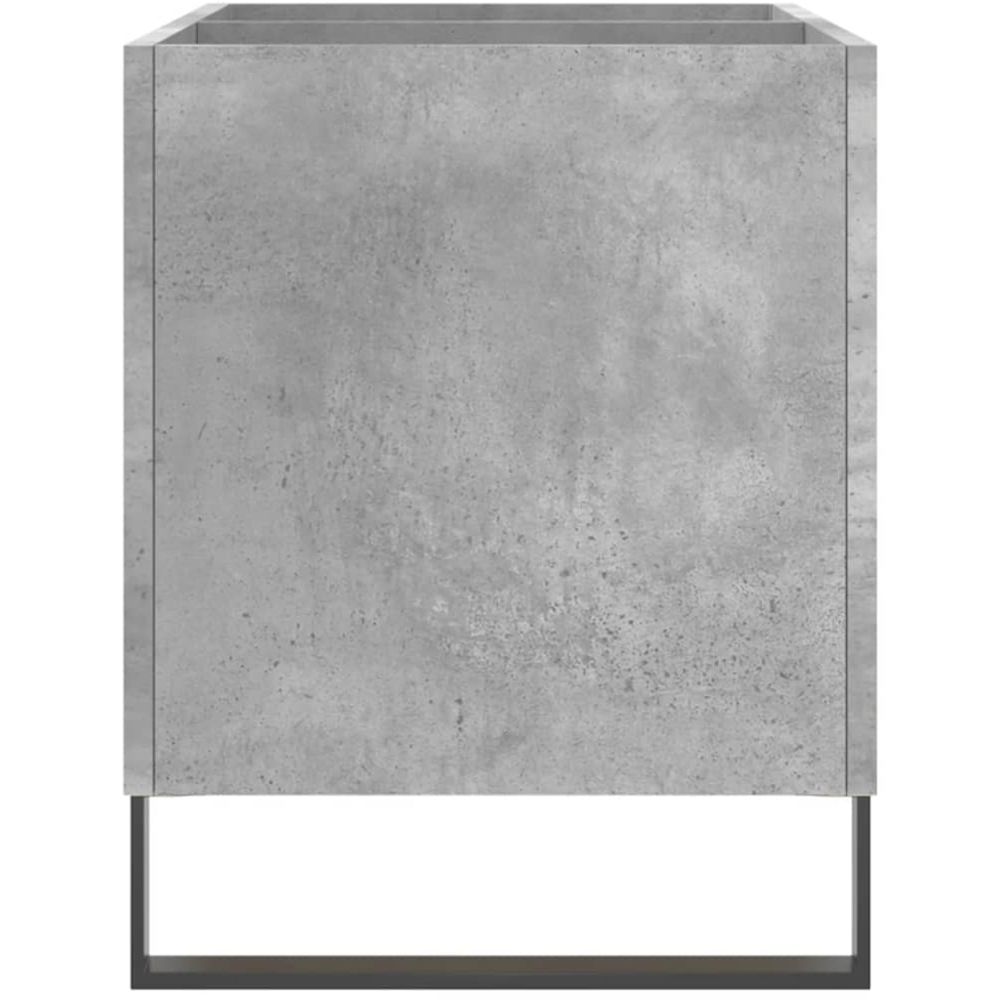 vidaXL Concrete Grey Record Cabinet Image 5
