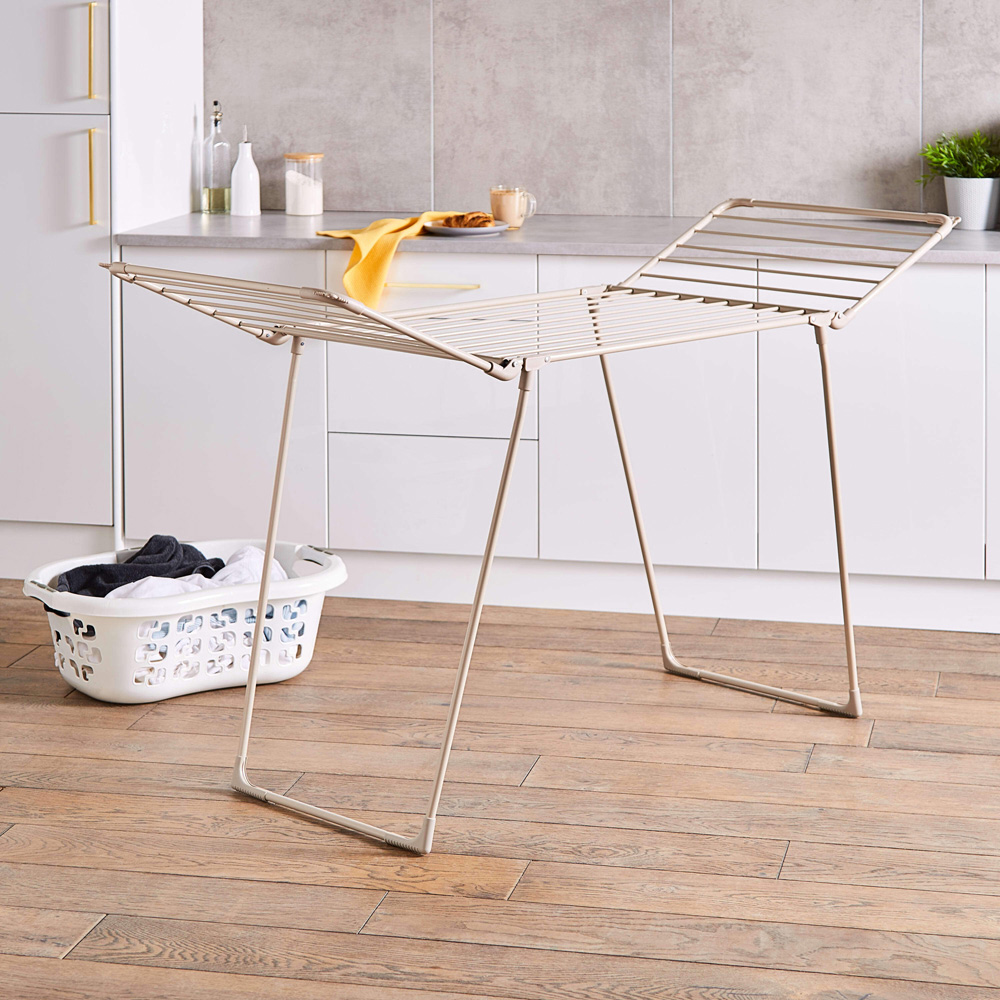 Tower Latte Foldable Winged Clothes Airer 18m Image 7
