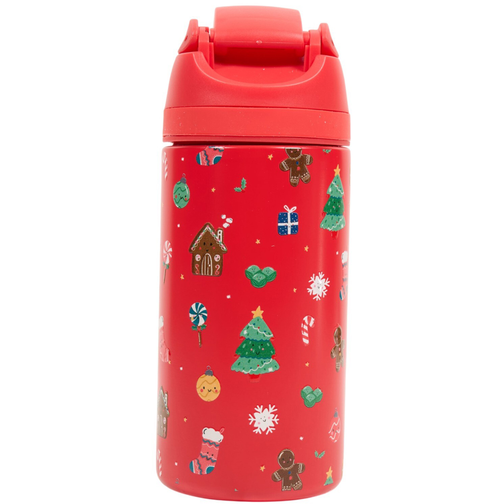 Cute Xmas Print Vacuum Bottle with Handle Image 9