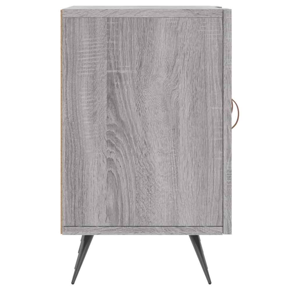 vidaXL 2 Door 2 Shelf Grey Sonoma TV Cabinet Image 7