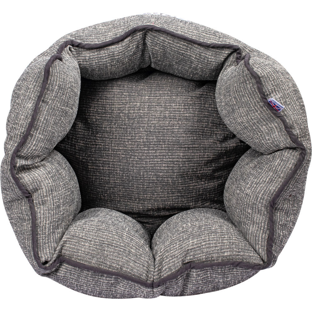 Bunty Regal Extra Large Fossil Grey Oval Pet Bed Image 6