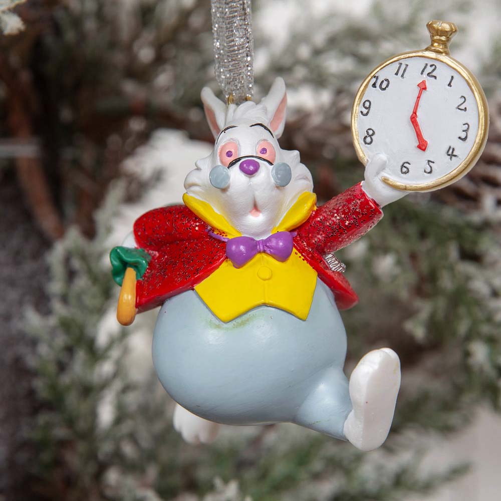 Disney Alice in Wonderland Christmas Tree Ornaments 4 Pack Image 4
