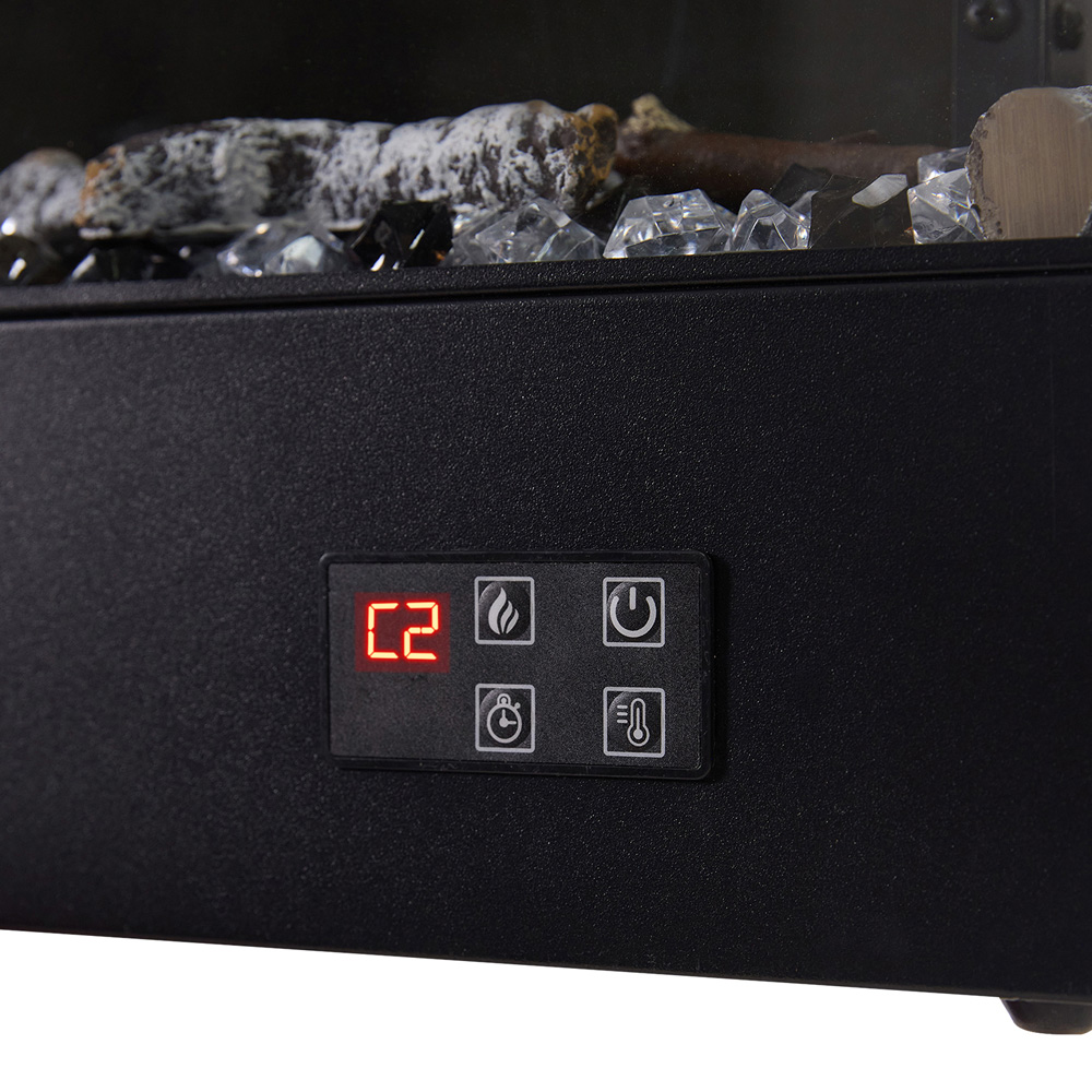 Living and Home Black Recessed Electric Fireplace with Remote Control 46 inch Image 6