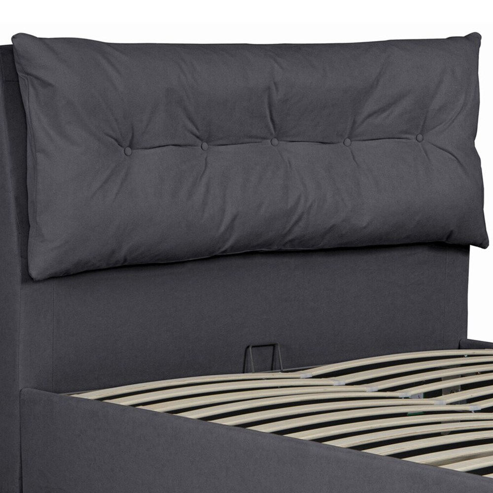 OAT Home Prestbury King Size Charcoal Grey Ottoman Bed Image 5