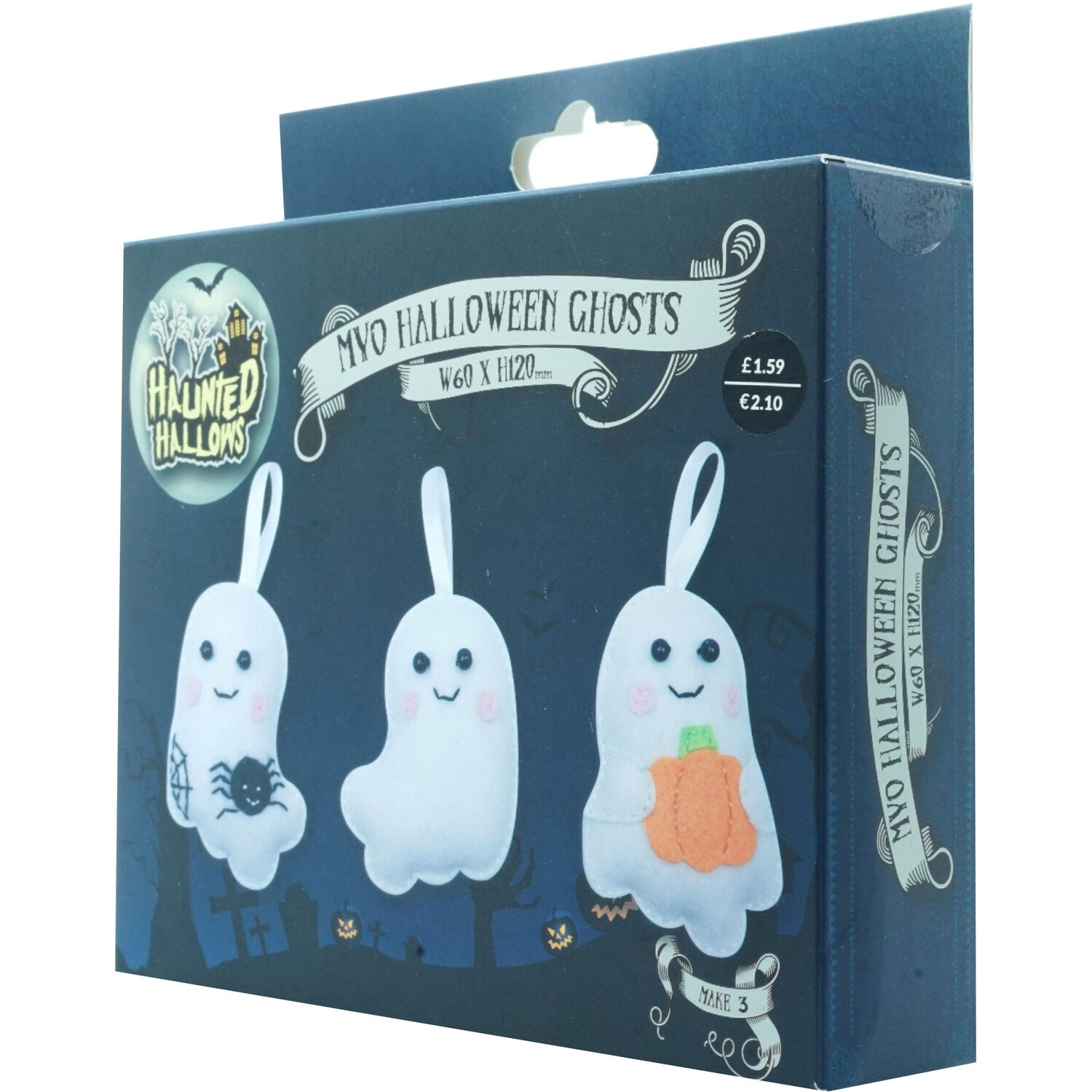 Make Your Own Halloween Ghosts Kit White Image 2
