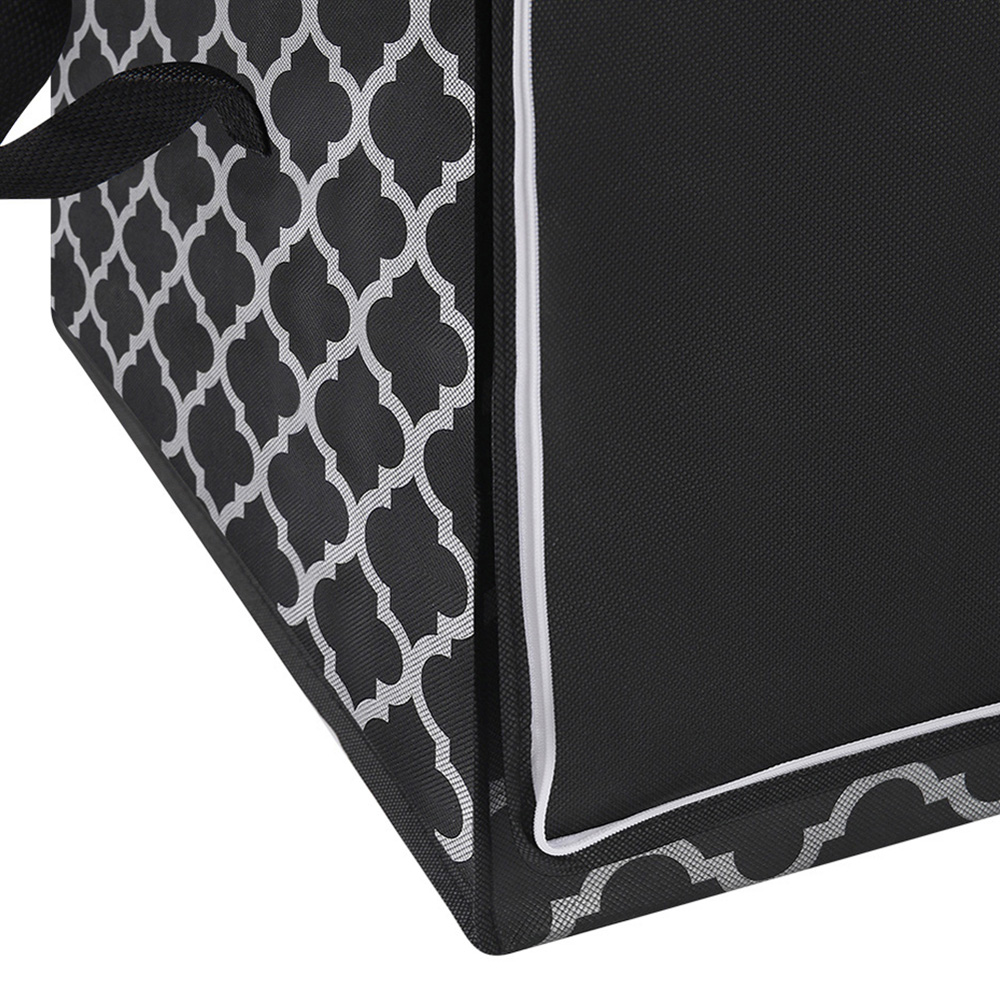 H&O Direct Black Fabric Foldable Clothes Organiser Image 4