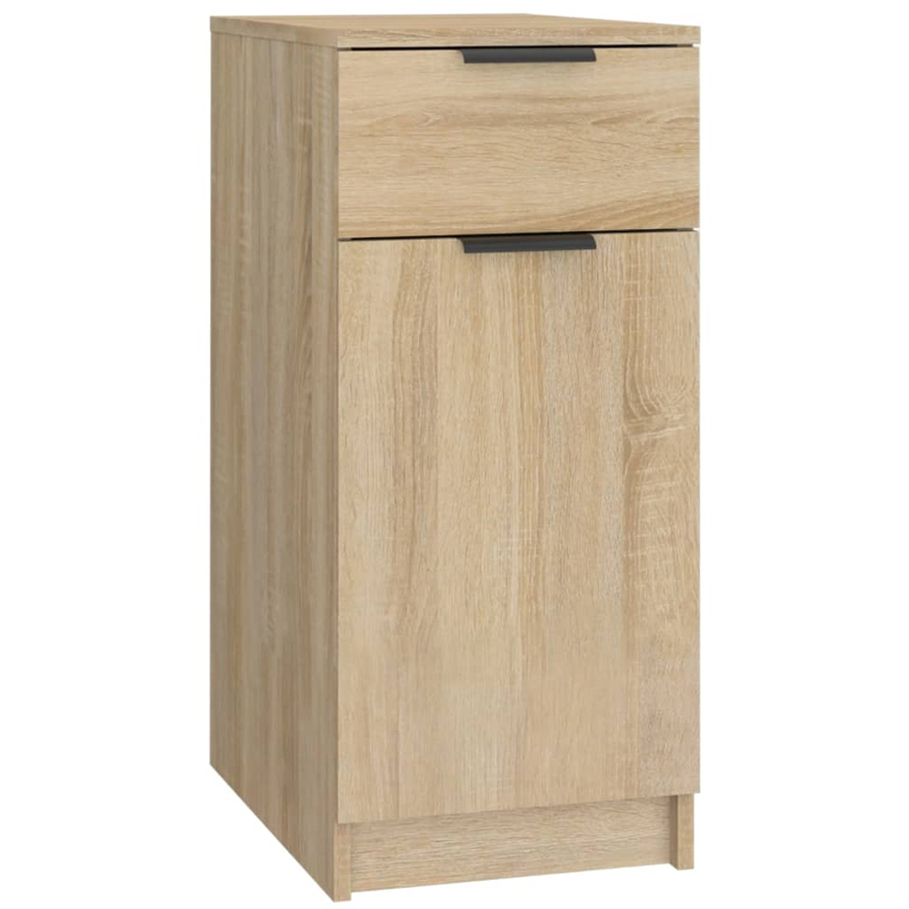 vidaXL Single Door Single Shelf Sonoma Oak Desk Cabinet Image 2