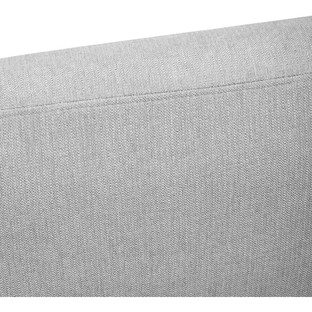 Living and Home Grey Chenille Modern Armchair Image 4