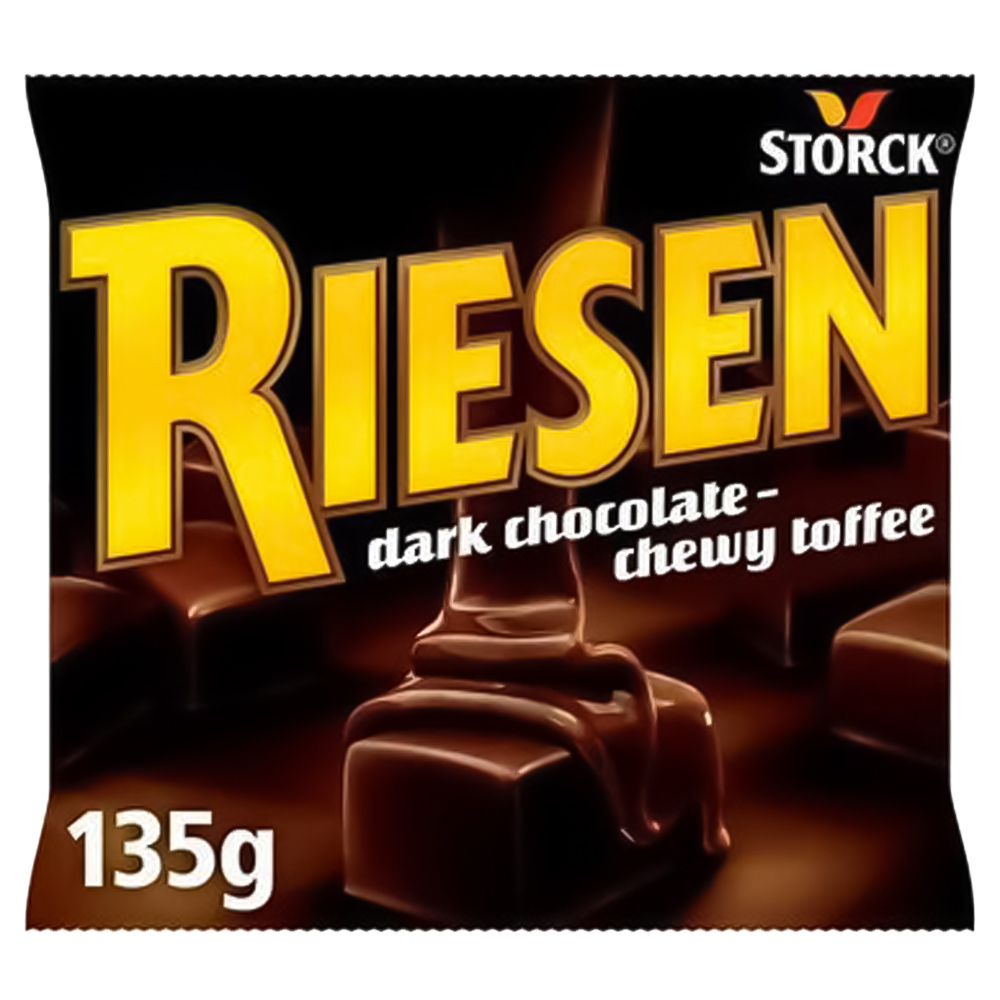 Riesen Dark Chocolate Chewy Toffee 135g Image