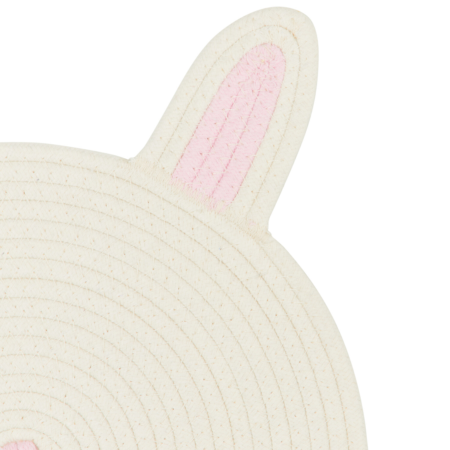 Pack of 2 Bunny Placemat - Neutral and Pink Image 3