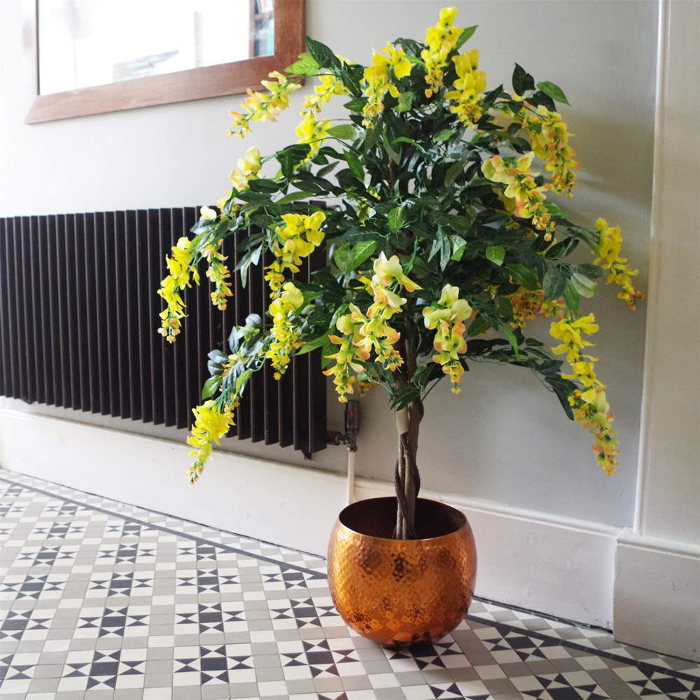 Leaf Yellow Flowering Wisteria Artificial Tree 120cm Image 6