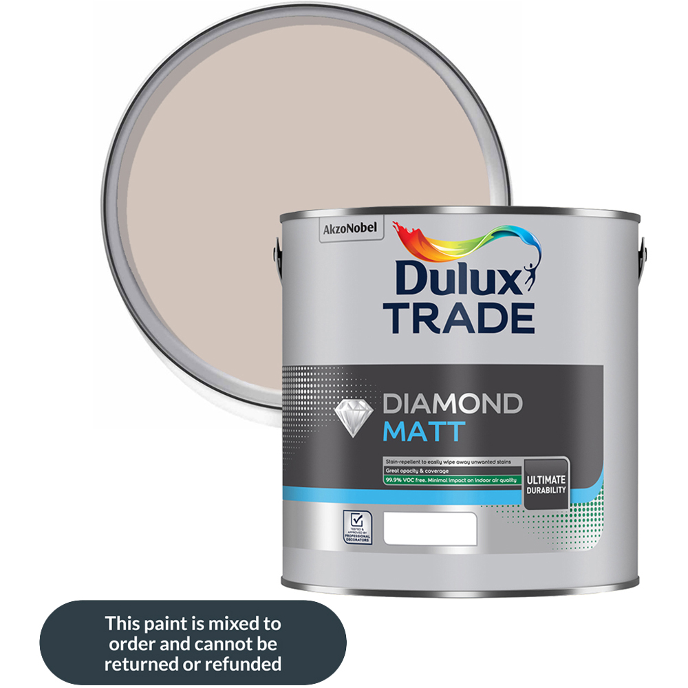 Dulux Trade Malt Chocolate Walls and Ceilings Diamond Matt Paint 5L Image 1