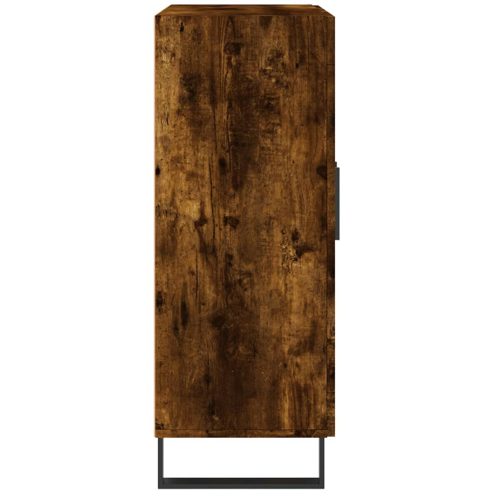 vidaXL 2 Glass Door Smoked Oak Sideboard Image 7
