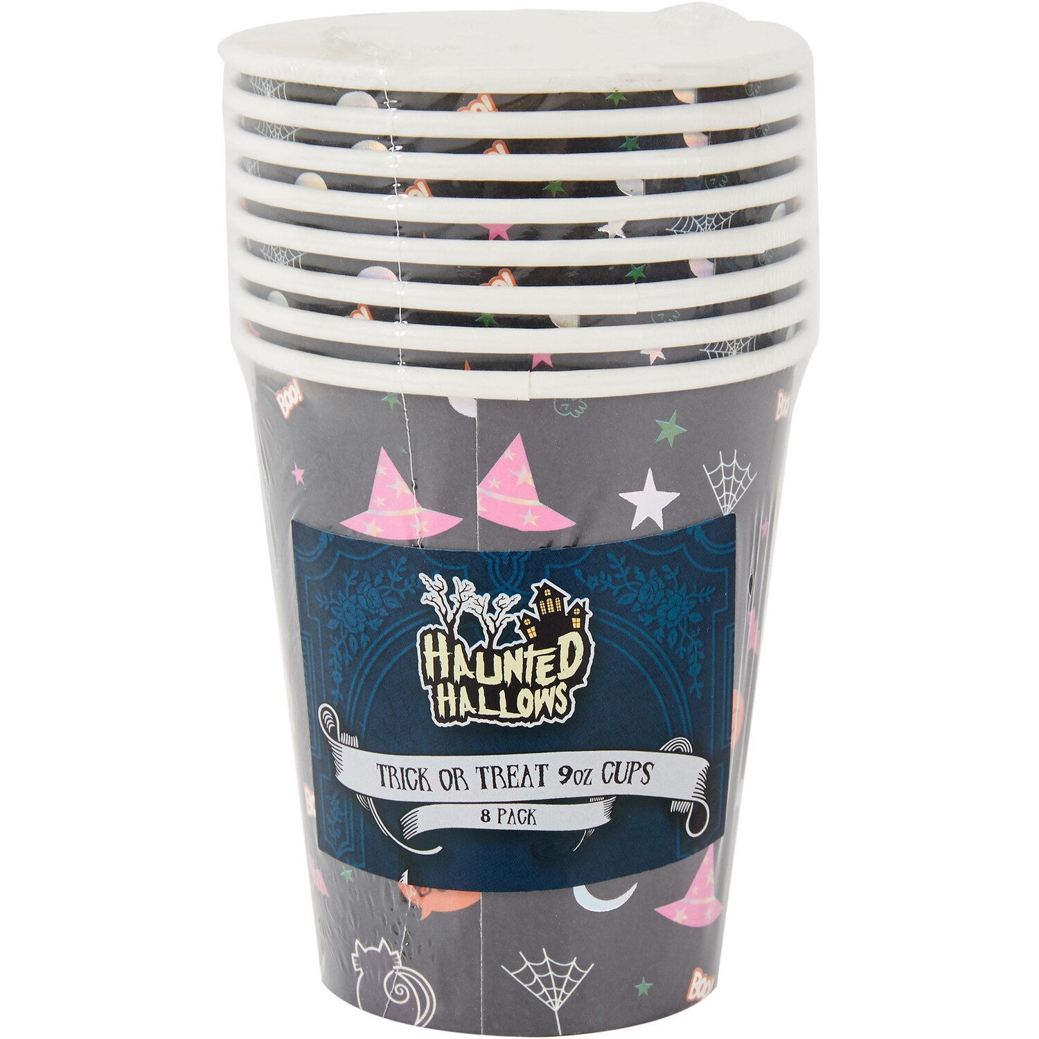 Pack of 8 Haunted Hallows Trick or Treat Paper Cups Image 1
