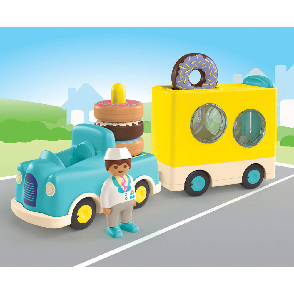 Playmobil Junior Crazy Donut Truck with Stacking and Sorting Feature Playset Image 5