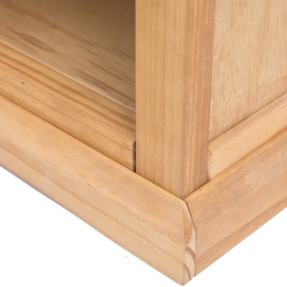 Lucca 3 Shelf Waxed Bookcase Image 7