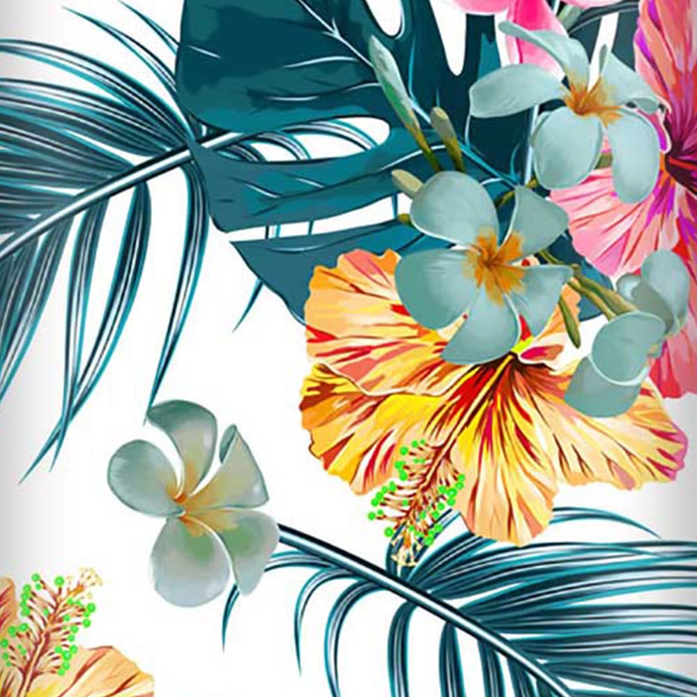 Warren Reed Designer Mini Cabin Spring Summer Flowers Suitcase Image 3