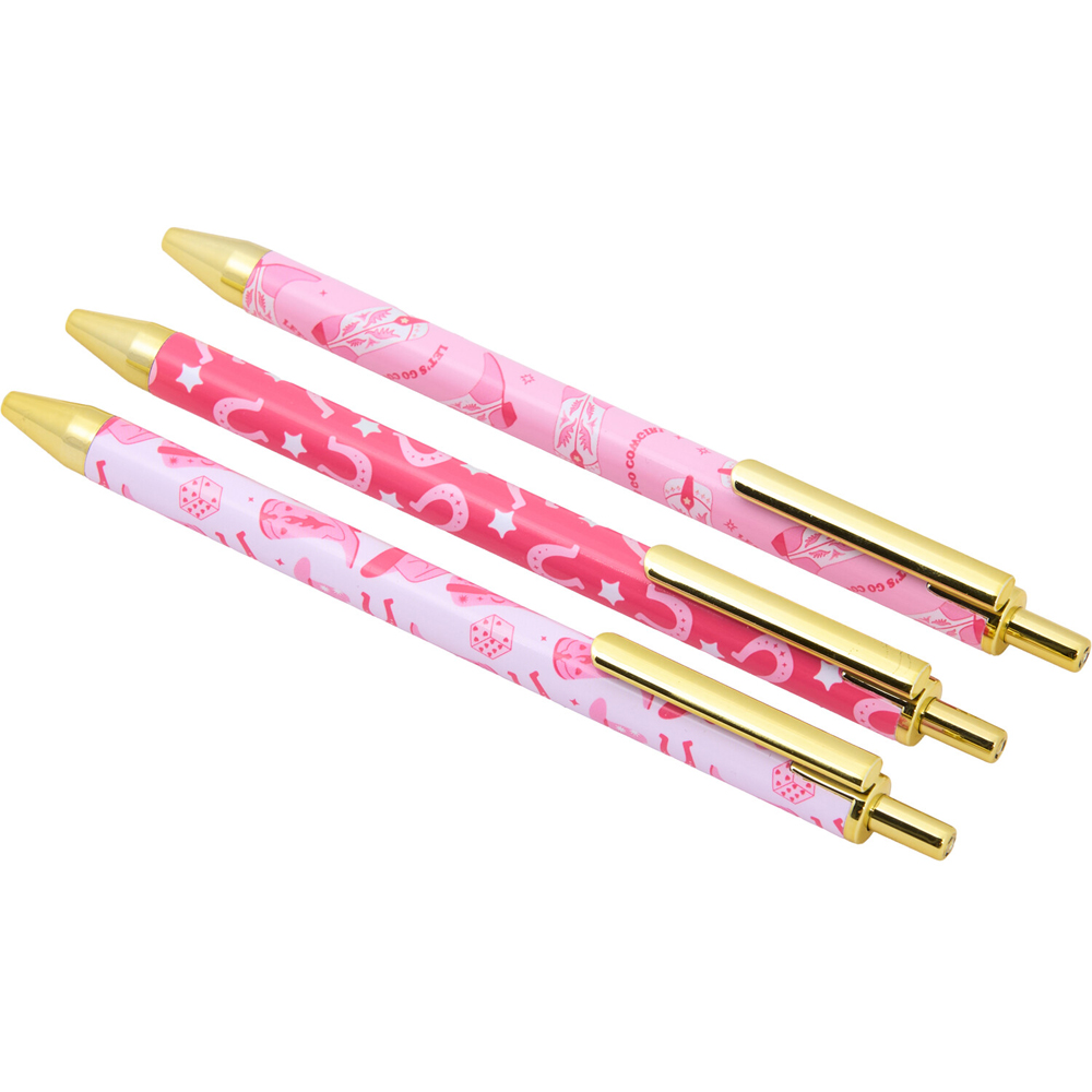 Set of 3 Cowgirl Ballpoint Pens Image 2