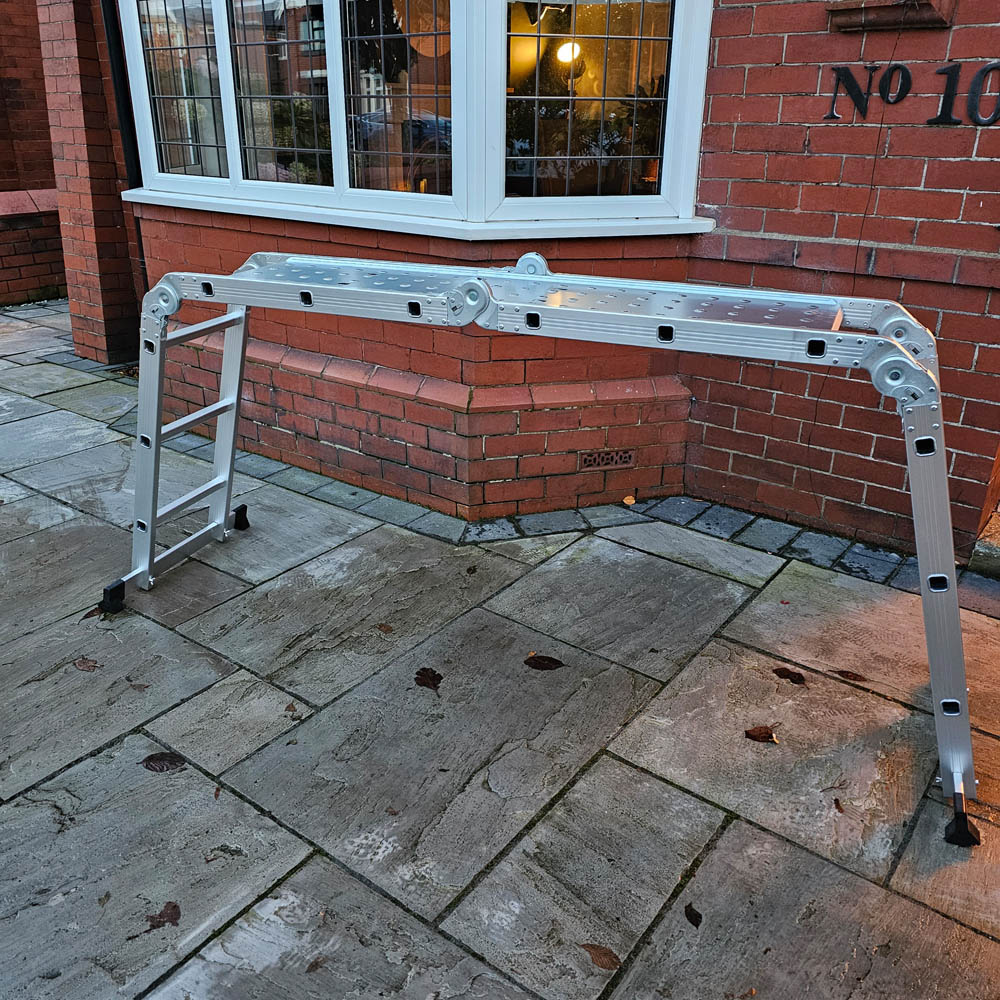 Samuel Alexander Aluminium Multi-Position Foldable Work Platform Ladder 3.46m Image 5