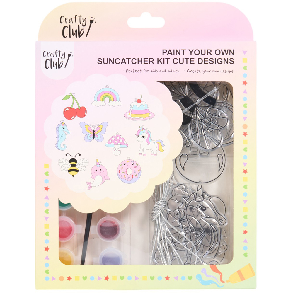 Art Studio Paint Your Own Unicorn Sun Catcher Kit Image 1