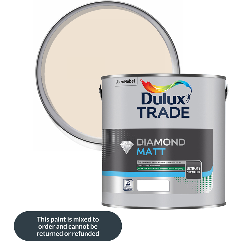 Dulux Trade Natural Wicker Walls and Ceilings Diamond Matt Paint 2.5L Image 1