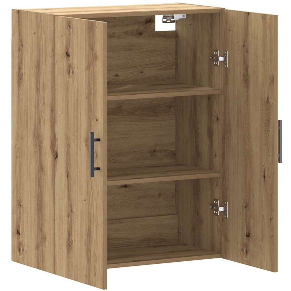 vidaXL 2 Door Brown Artisan Oak Wall Mounted Cabinet 2 Pack Image 7