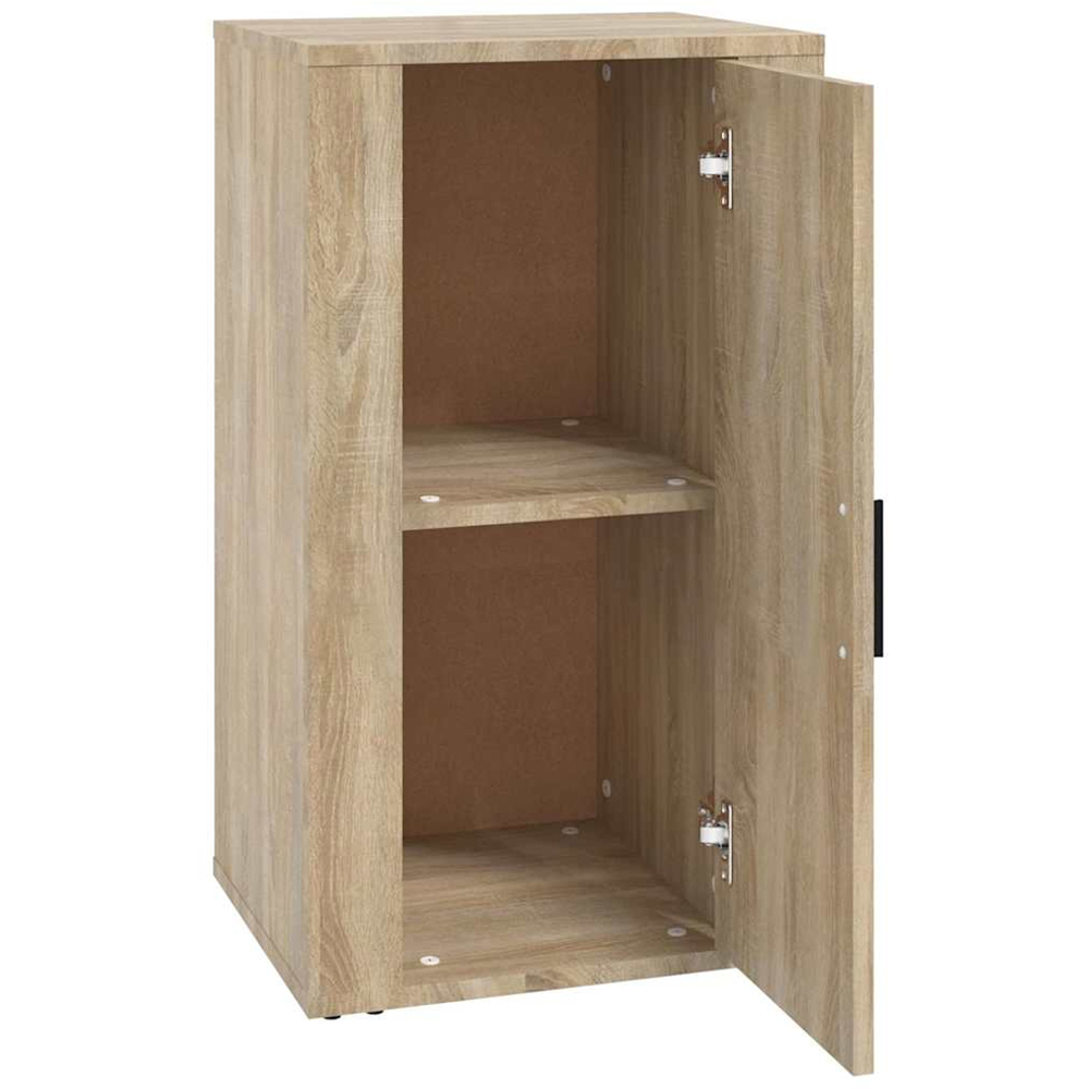 vidaXL Single Door Sonoma Oak Wooden Sideboard Image 4