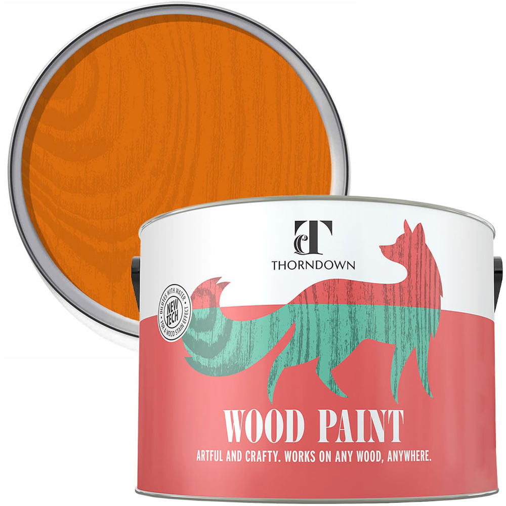 Thorndown Sundowner Orange Satin Wood Paint 2.5L Image 1