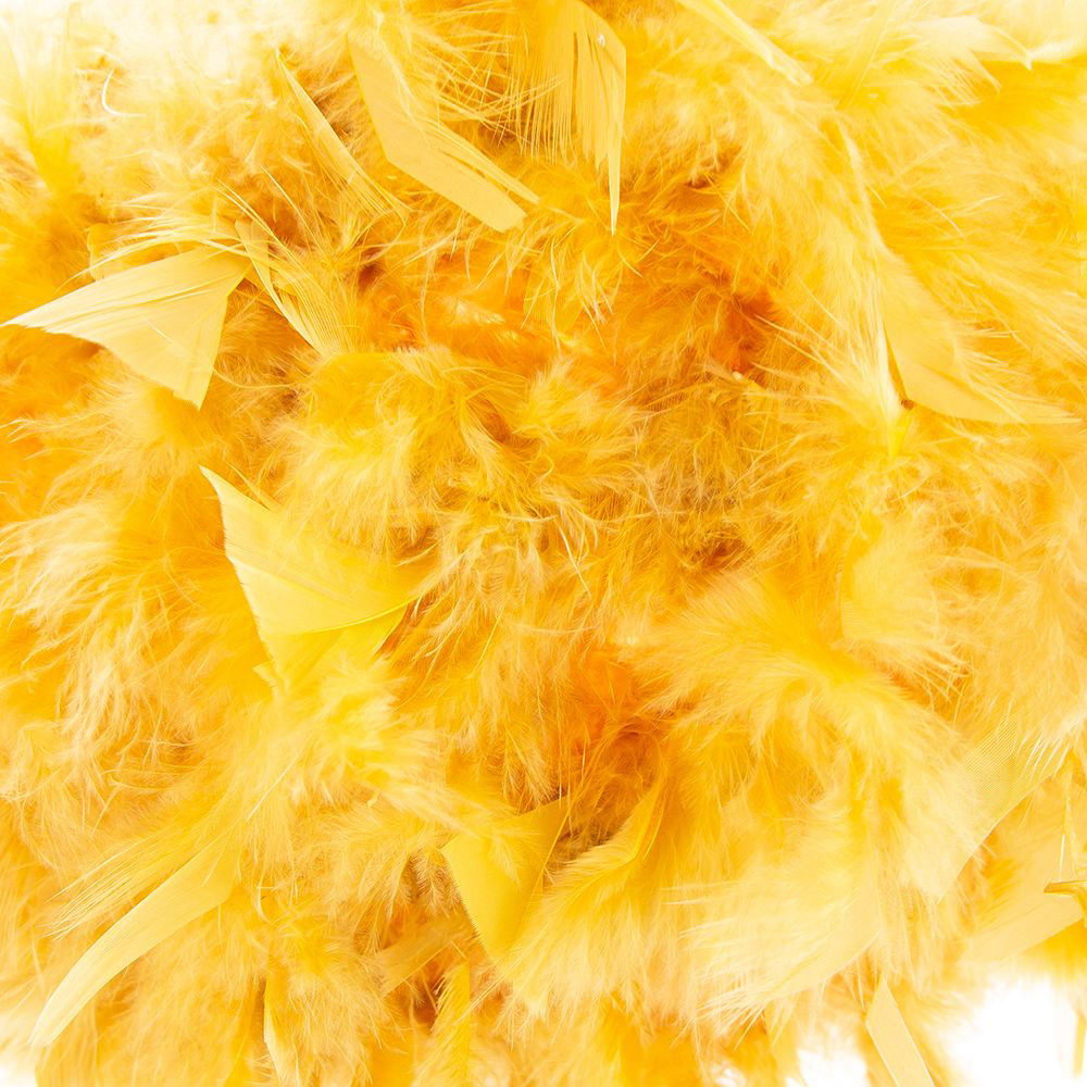 Happy Homewares Small Ochre Feather Decorated Pendant Shade Image 3