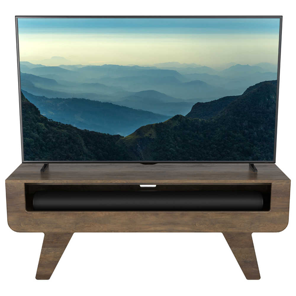 AVF Horton Dark Wood Tapered Leg TV Unit Image 4