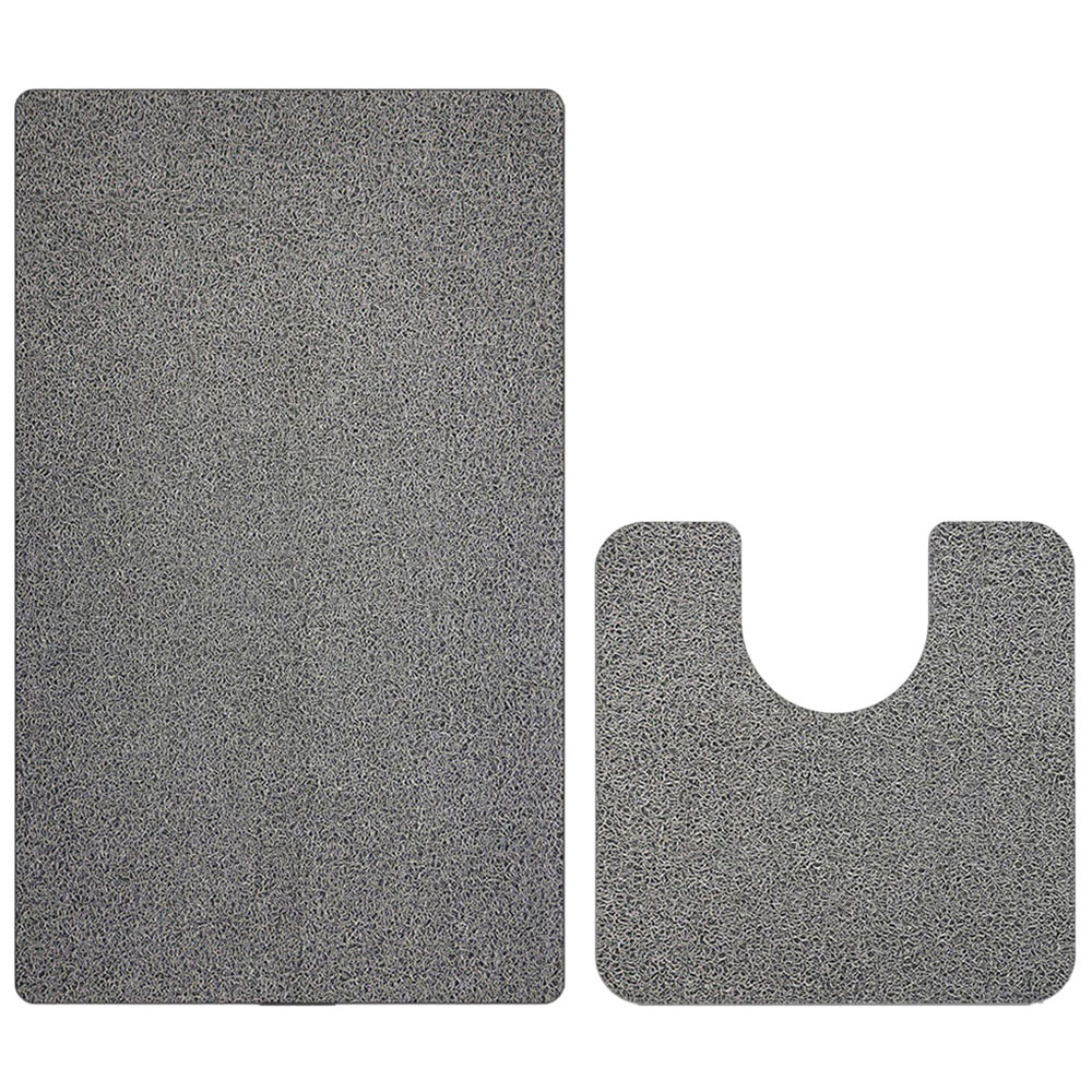 Nicoman Spaghetti Bath Mat and Pedestal Set Image 1