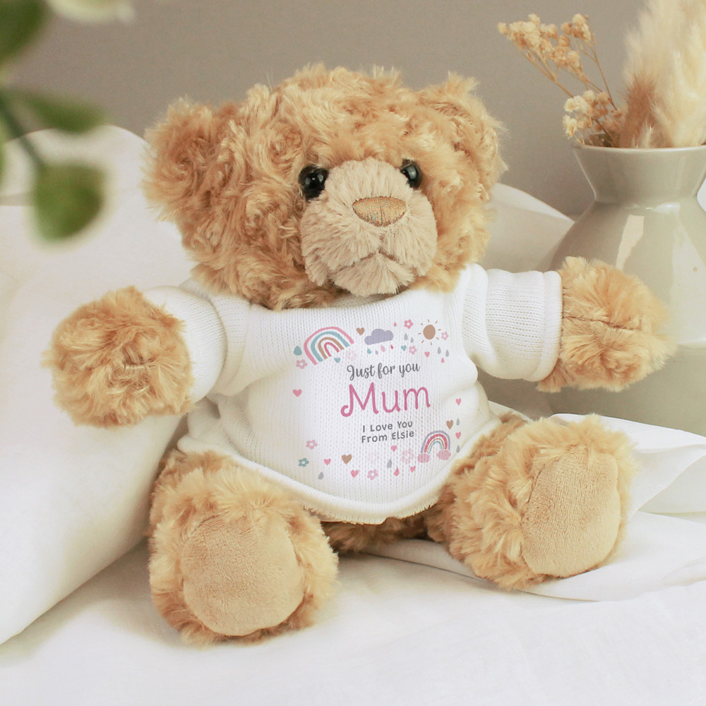 Personalised Memento Personalised Rainbows & Sunshine Teddy Bear Image 2