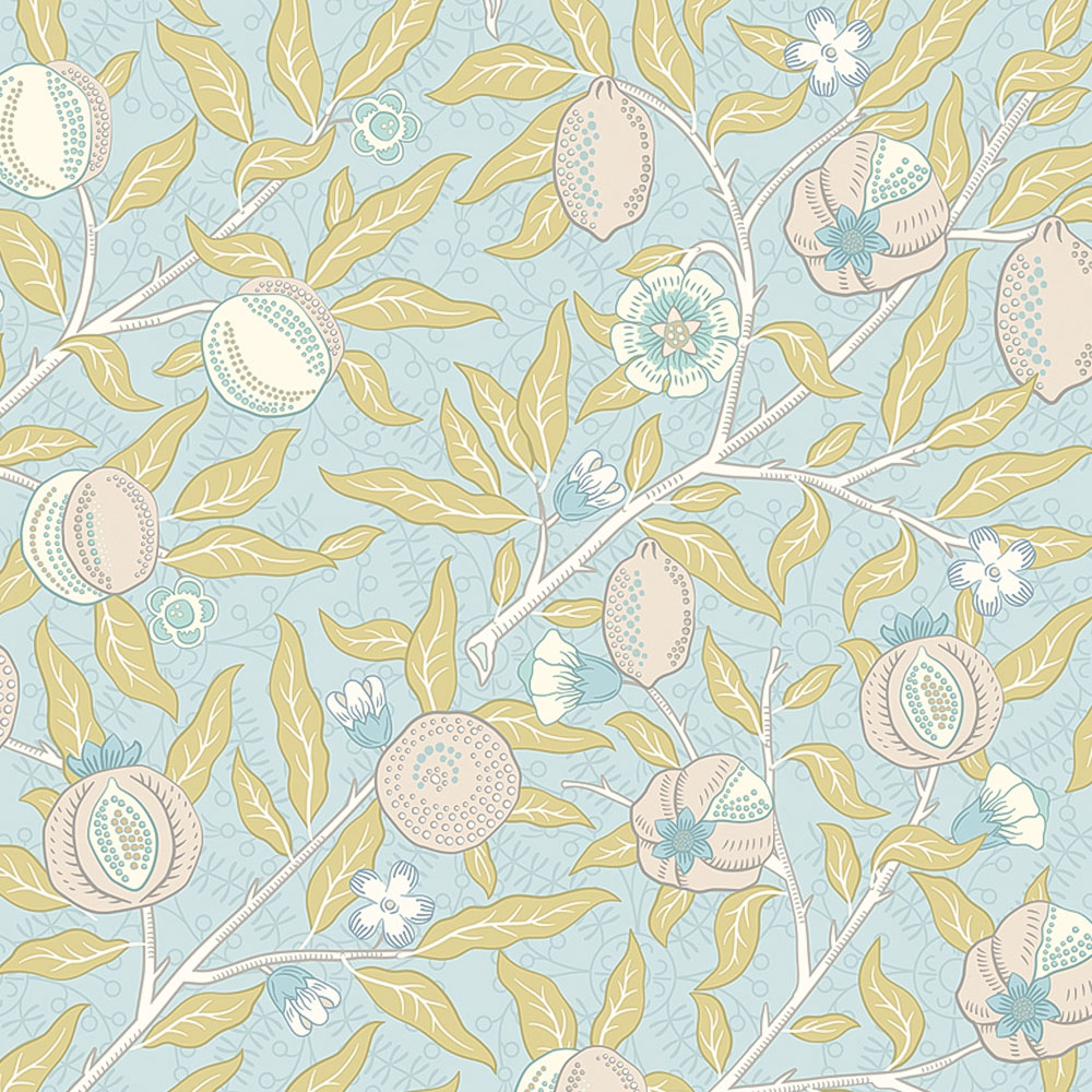 Origin Murals Fruit and Foliage Blue Wall Mural Image 2