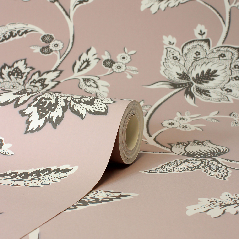 Fine Decor Juliette Floral Pink Wallpaper Image 2