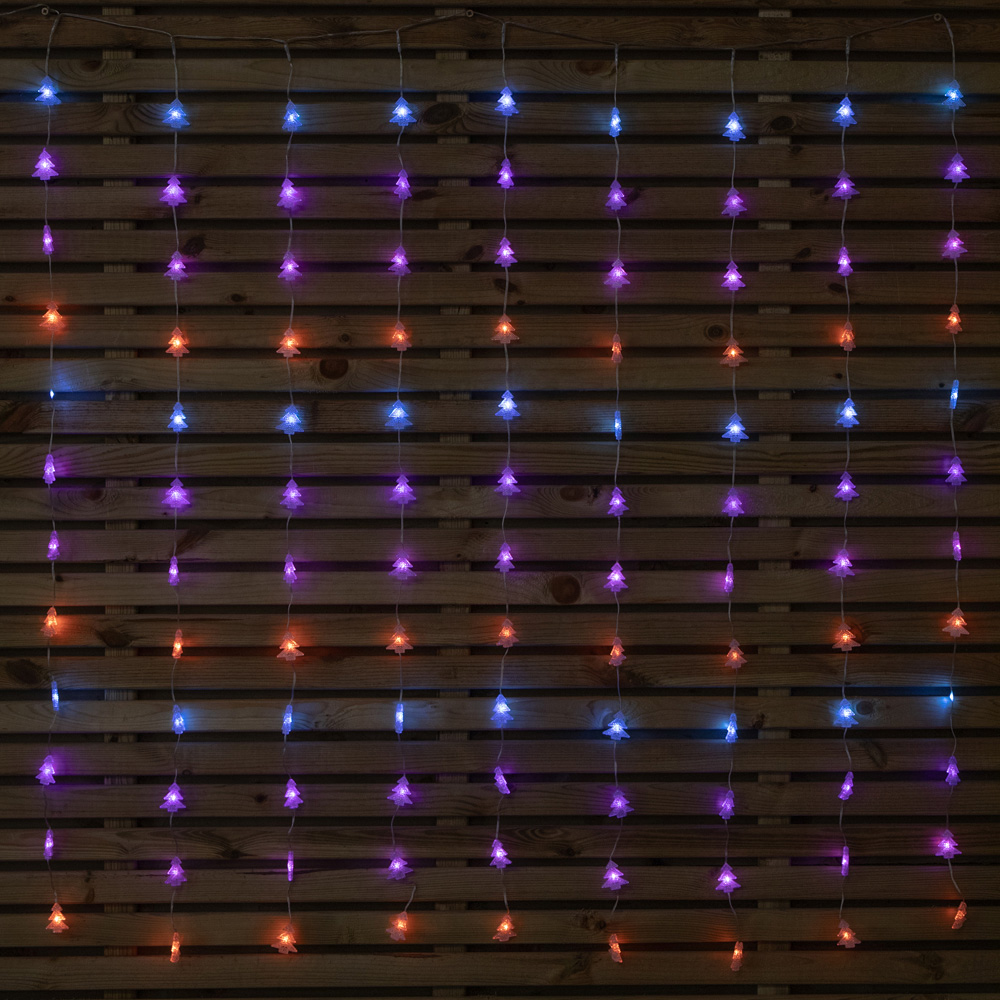 Samuel Alexander FlexiBrights 108 Rainbow LED Christmas Tree Curtain Lights 1.2 x 1.2m Image 3