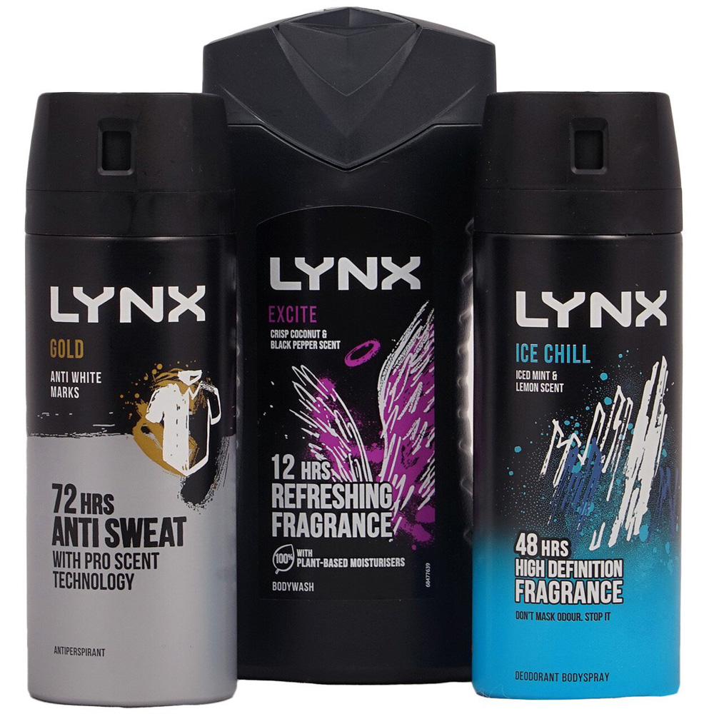 Lynx All Stars Trio Gift Set - Black Image 2