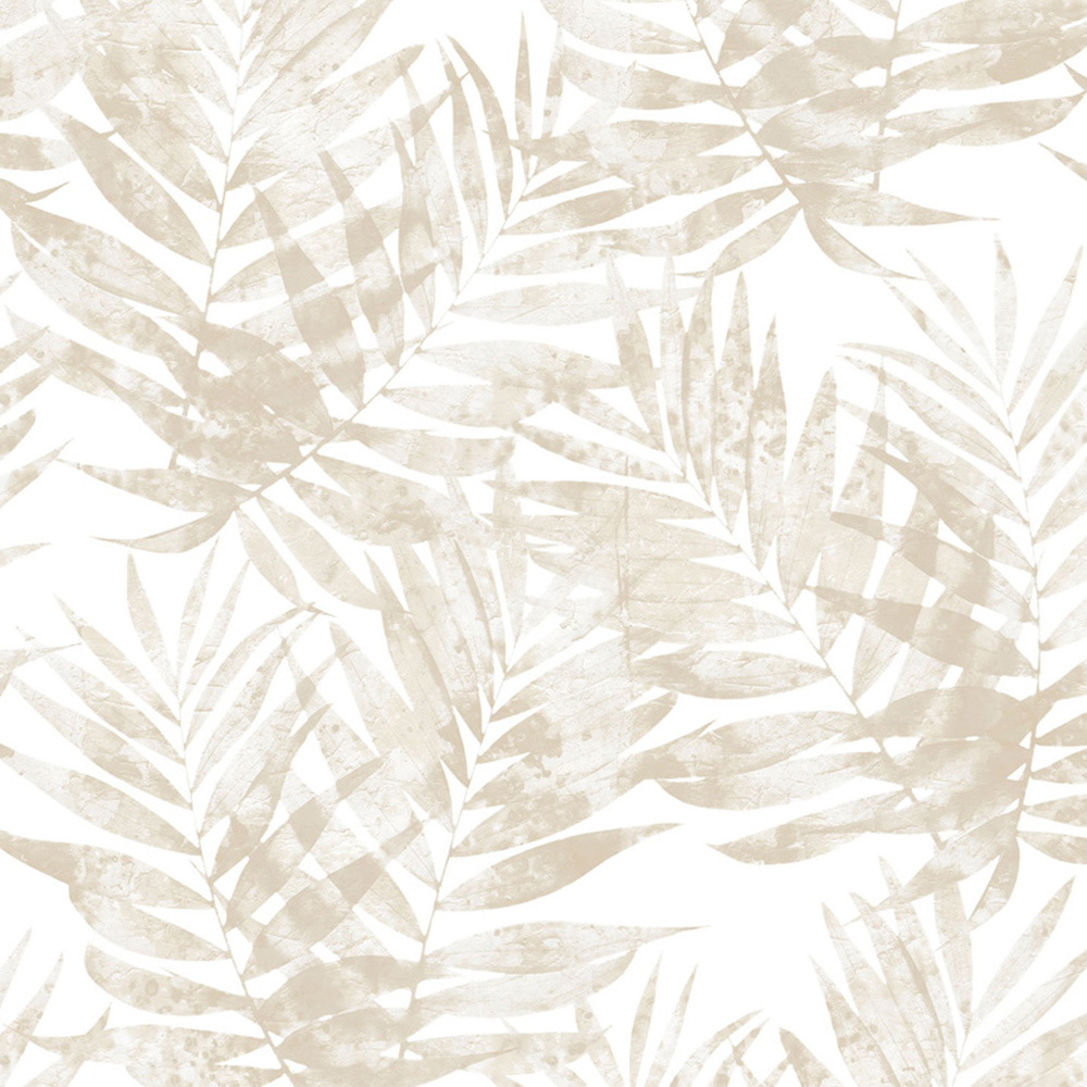 Galerie Organic Textures Leaf Beige Wallpaper Image 1