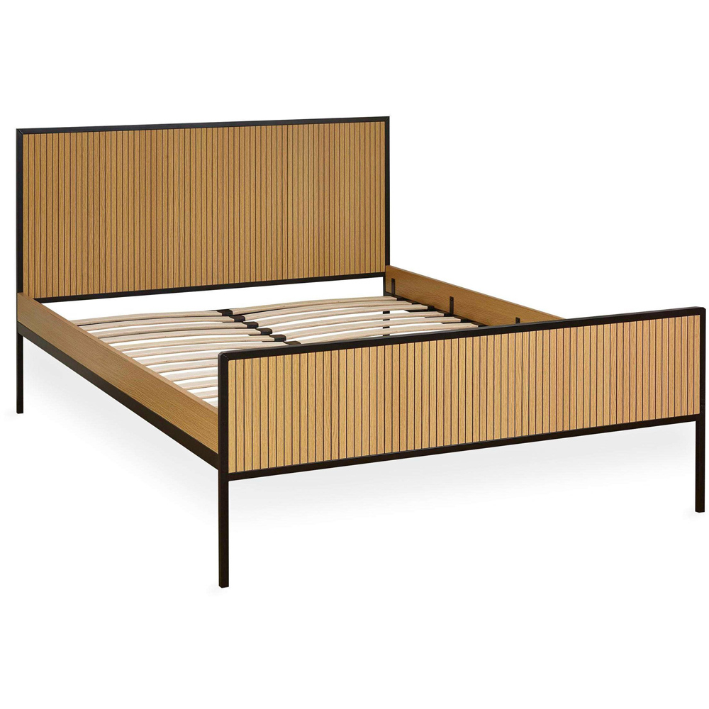 Julian Bowen Sia King Size Oak Effect Bed Frame Image 2