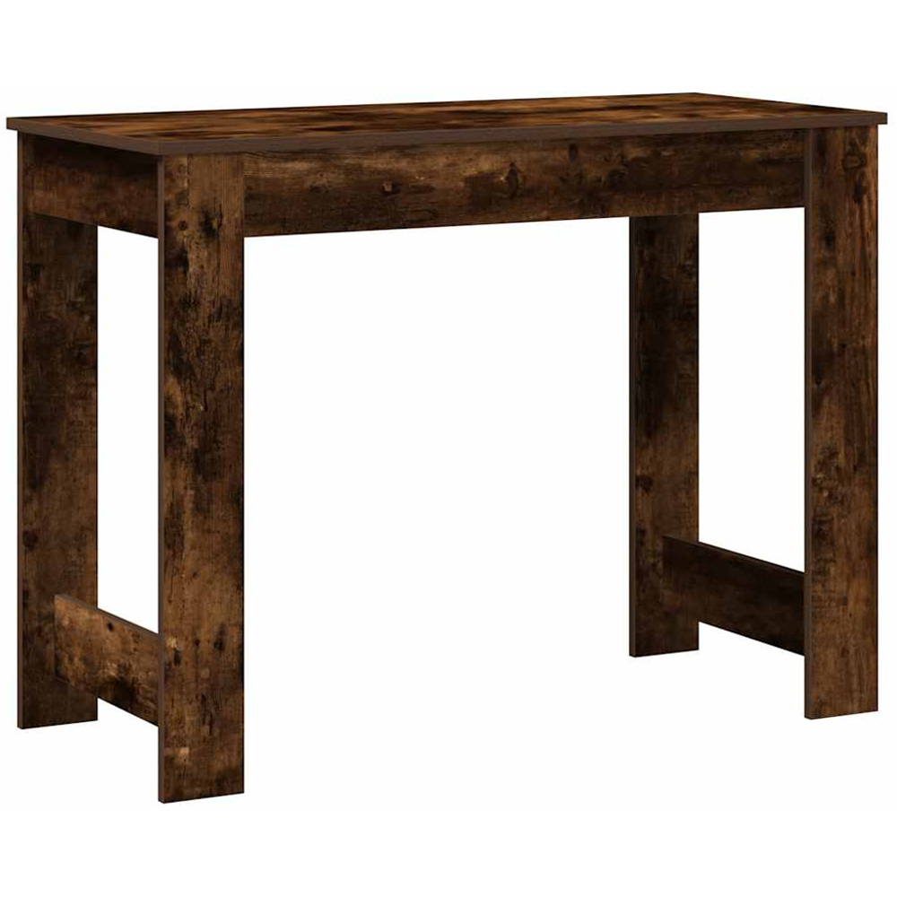 vidaXL Large Desk Smoked Oak Image 5