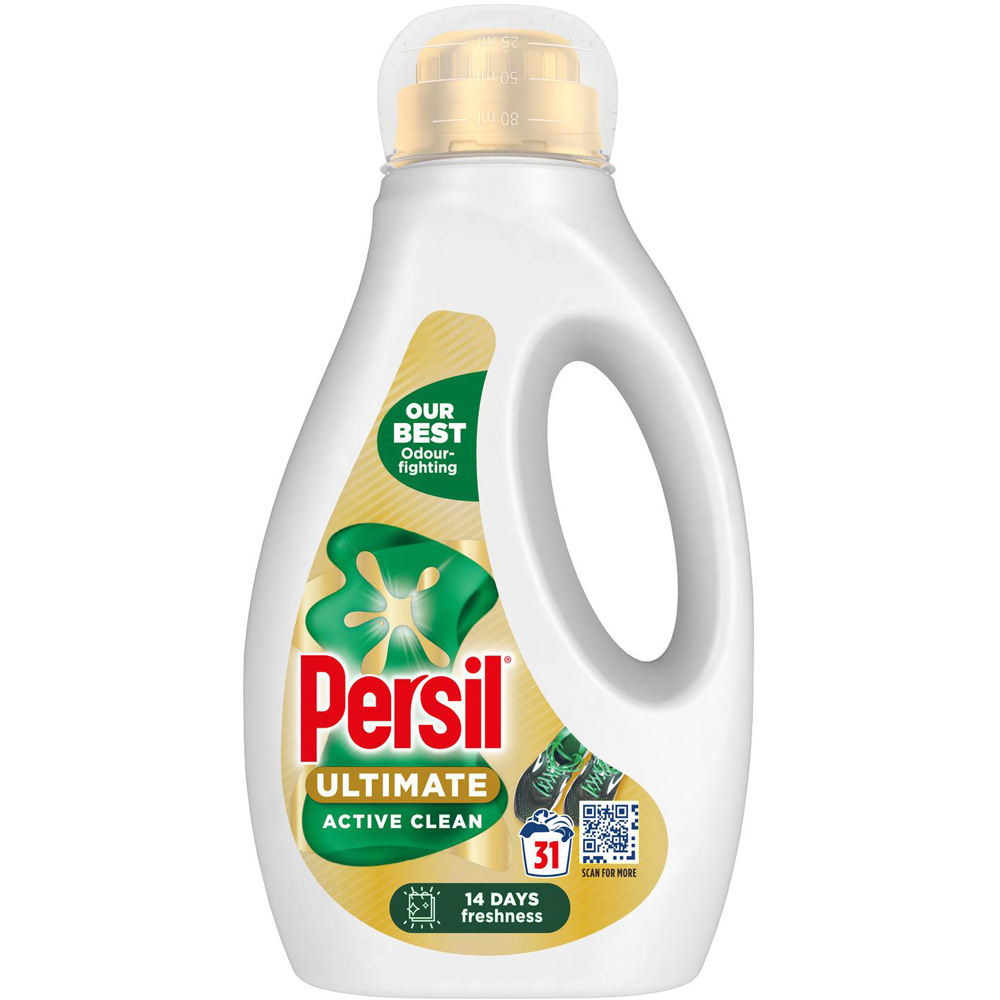 Persil Ultimate Active Clean Liquid Detergent 31 Washes 837ml 4 Pack Image 2