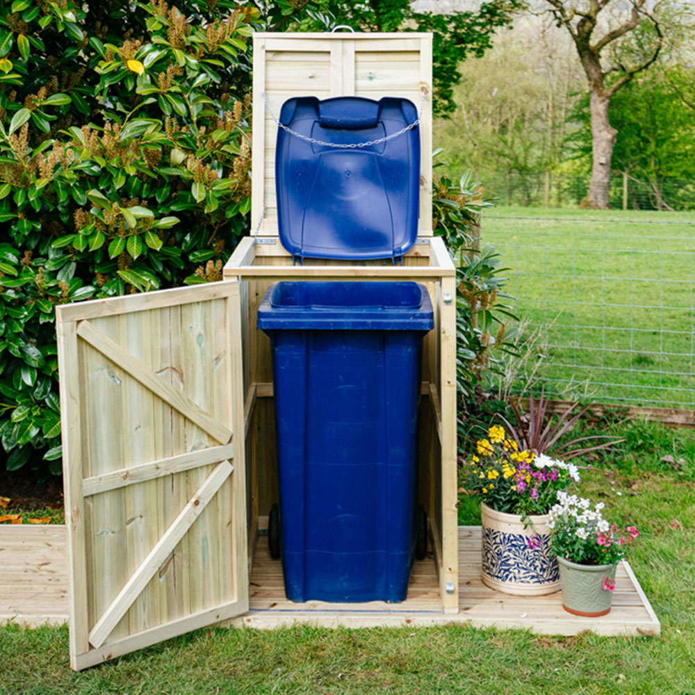 The Garden Village Shireburn 240L Single Wheelie Bin Shed Image 9