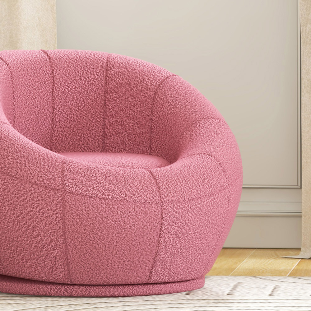 Portland Pink Swivel Accent Chair Image 3