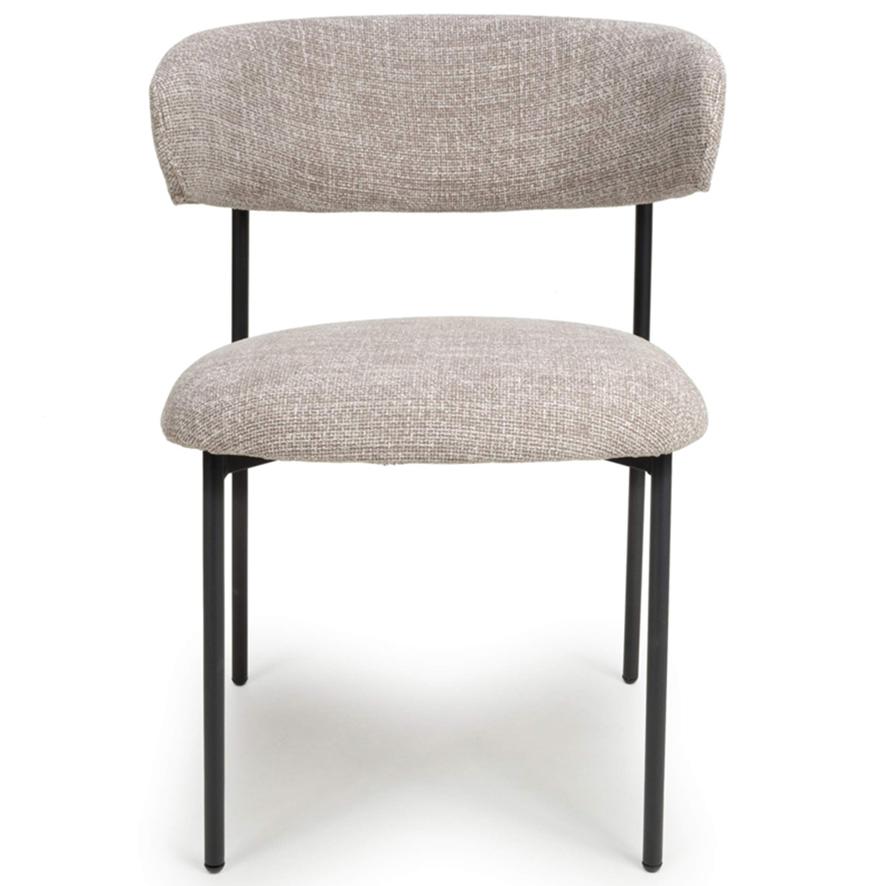 Shankar Marisa Set of 2 Oatmeal Tweed Dining Chair Image 5