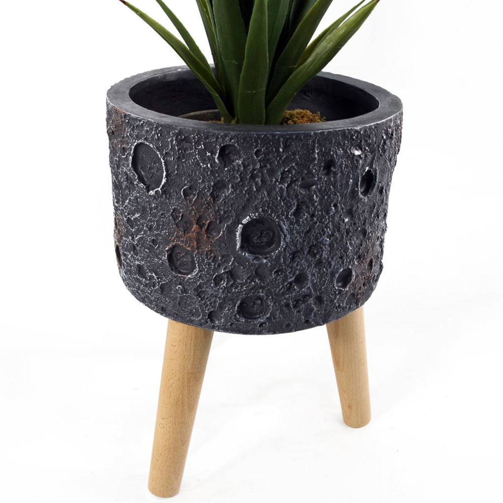 Botanik Lunar Black Planter 35 x 24cm Image 5