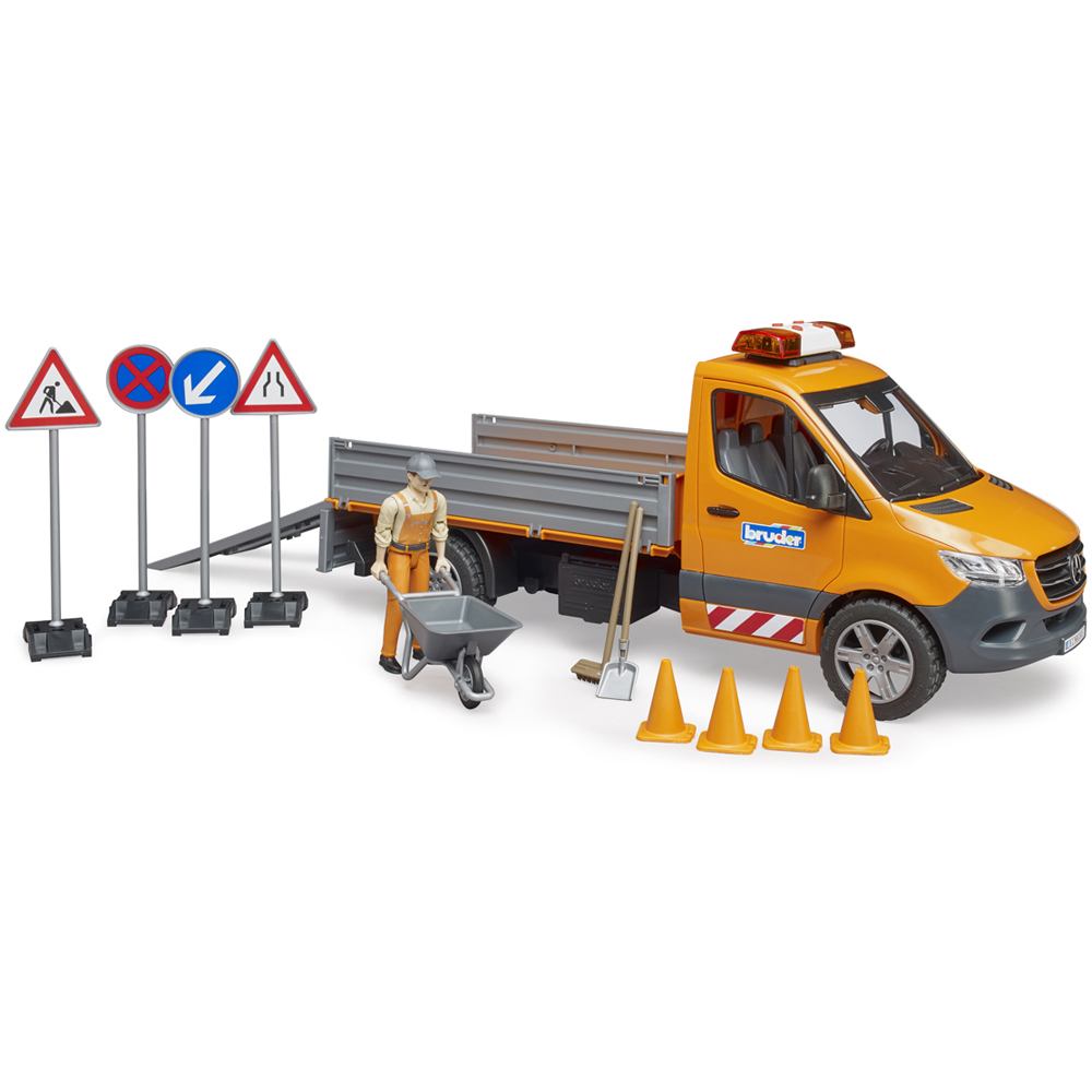 Bruder Kids MB Sprinter Municipal with Driver and Light and Sound Module Playset Model Image 2