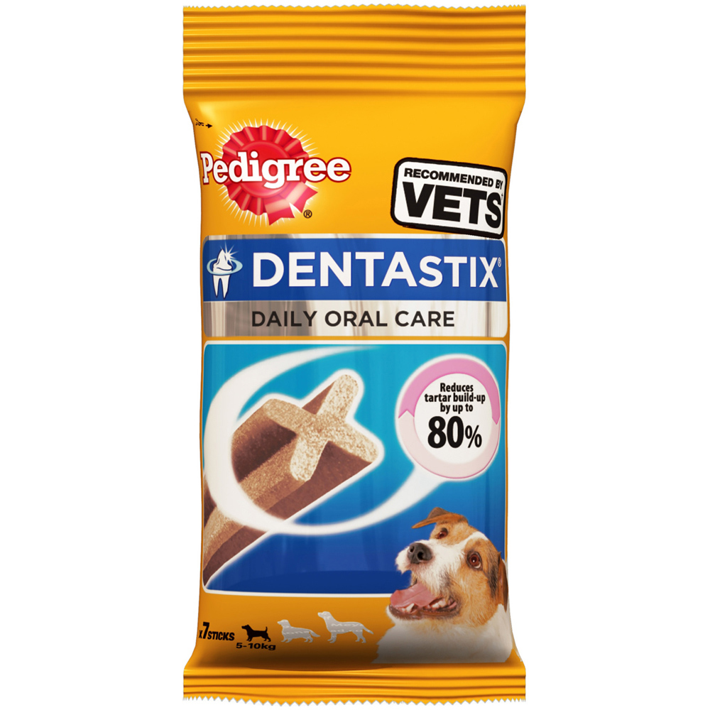 Pedigree Dentastix Daily Oral Care Small Adult Dog Chew Stick 7 Pack Image